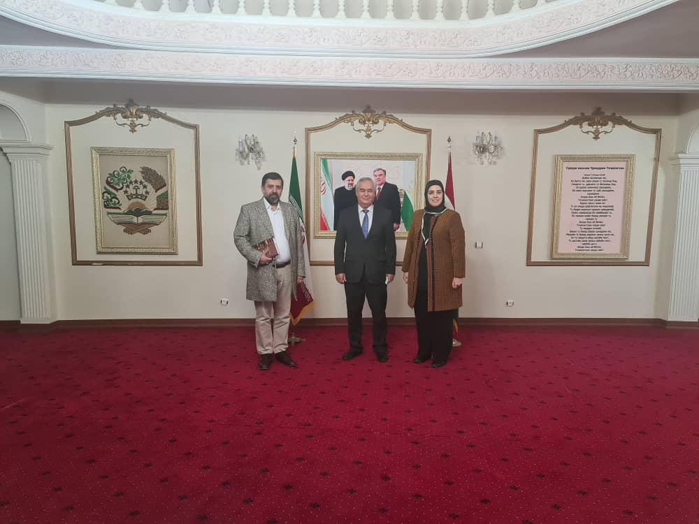 دیدار دکتر نظام الدین زاهدی سفیر تاجیکستان و دکتر زهیر طیب